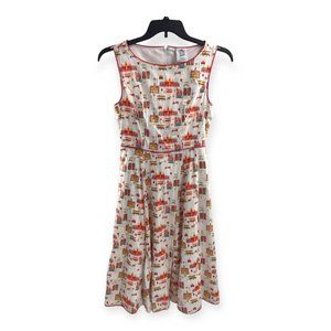 The Dress Shop Dress Wmns Sz S Main Street USA Print Sleeveless Her Universe